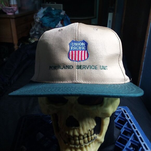 Deadstock Vintage Union Pacific Portland Service Unit Snap Hat Cap